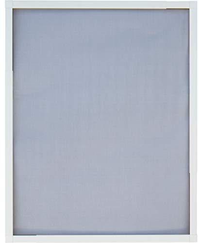 Schellenberg 70080 Insektenschutz Fenster Telescope, Aluminium-Rahmen ohne Bohren und Sägen zu Montieren, Individuelle Größe durch Herausziehen, 140 x 150 cm, Weiß