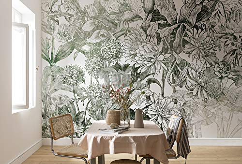 Komar Vlies Fototapete Valerie - Größe 350 x 250 cm - Tapete, Wanddekoration, Wohnzimmer, Design, Modern, Wandbelag