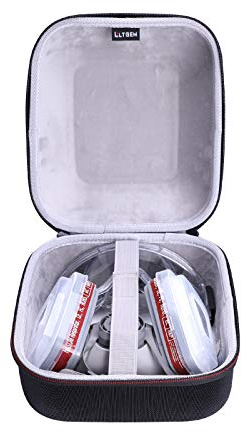 LTGEM EVA Hard Case for 3M Medium Reusable Half-Mask Respirator Face Piece 1/2 Mask DEWALT Safety Goggle/Filter