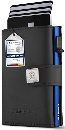 SF SCOFIELD Geldbörse Herren | Portmonee Herren für 11-12 Karten | Geldbeutel RFID Schutz | Portemonnaie | Wallets for Men | Smart Wallet | Kreditkartenetui | Slim Wallet | Kartenetui Klein