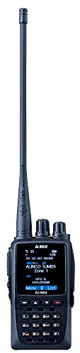 Alinco DJ-MD5XEG tragbares UKW/UHF-Radio, DMR, 4000 Kanäle, analoger und digitaler Modus, Black