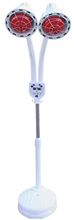 LENJKYYO Infrarotlampe Doppelkopf mit Fernbedienung 360° Drehbar, 275W Infrarotlampe Wärmelampe Infrarot Lampen Für Behandlung Muskelentspannung Salon Massage