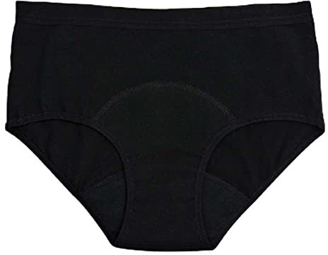 IMSEVIMSE Periodenslip Hipster, Black, Größe L, light flow (2er Pack)