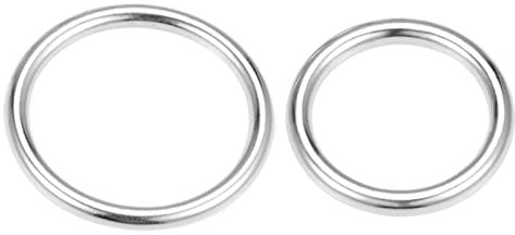 QUARKZMAN 30 Stück geschweißte Rundringe 20mm 30mm AD 201 Edelstahl O-Ring 3mm dicke