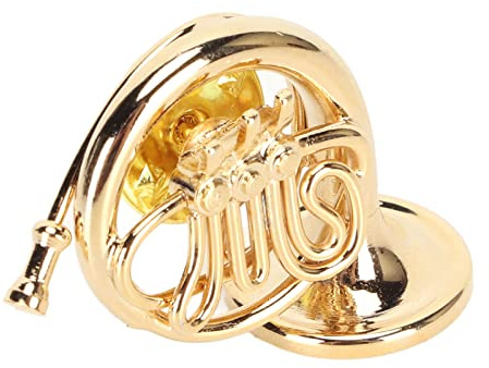 AMONIDA Gold Retro Brosche, Musikinstrument-Brosche, Simulierter Schmuck für Musiker für Partys