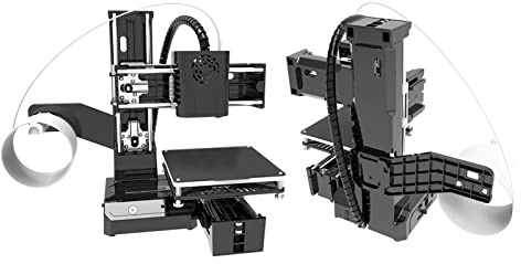 Zunate FDM 3D-Drucker, FDM Kleiner 3D-Drucker für Einsteiger, Neue Verbesserte Extruder-Technologie, Druckvolumen 100 X 100 X 100 Mm, Hohe Druckgenauigkeit (EU-Stecker)