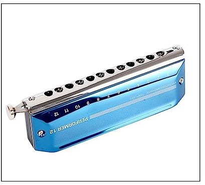 Mundharmonikas 12 Löcher 48 Ton Chromatische Mundharmonika Tonart AGDB Bb Mundharmonika Für Erwachsene, Studenten, Profis (Color : D)