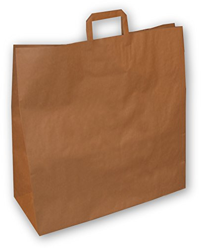 Nette 150 Papiertragetaschen braun 45+17x48cm große Papiertaschen