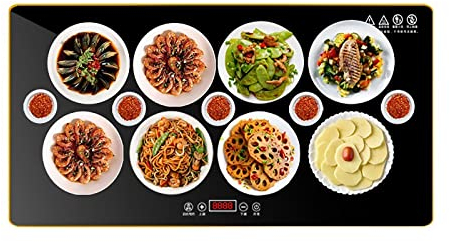 Piastra scaldavivande elettrica Vassoio riscaldante Elettrico Piatti riscaldanti Piastra riscaldante per Buffet Vassoio riscaldante per Alimenti Temperatura Regolabile
