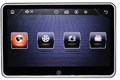Lettore DVD portatile per lettori video per poggia Poggiatesta Car Monitor Touch Screen 1080P HD MP5 Automotivo Sedile posteriore Display Lettori video for auto FM IR USB TF Link con schermo rotante H