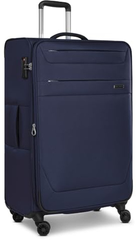 Worldpack großer Weichgepäck Check-in Koffer | XL Trolley 46 x 30 x 78 cm aus hochwertigem, robustem Polyester Material | für Damen und Herren | 4 Doppelrollen & TSA-Schloss | Chicago Serie