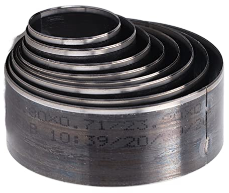 Sunicon 8 Stück Leder-Lochstanze, rund, 25 bis 60 mm, legierter Stahl, rund, Stanzform, Verformungsschutz, Leder-Stanzwerkzeuge für Leder, EVA-Schaum, Faserplatten, Ton