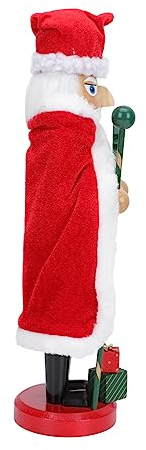 BCOATH Nutcracker Walnut Doll Wooden Puppet Christmas Decor Holiday Festival Ornament Window Display