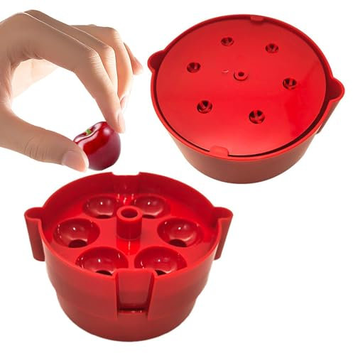 Kirschentsteiner-Werkzeug Mehrere Kirschen,Kirschentsteiner Mehrere - 6-in-1 arbeitssparendes Kirschkernentferner-Werkzeug - Obstkernentferner, Küchenhelfer, Chef-Entkerner für die Herstellung von Kir