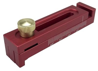 Seghe da banco Rip Jig, guida per estrattori, strumento di misurazione del tenone in lega di alluminio di precisione, strumento di misurazione del tenone, calibro di spessore, guida per