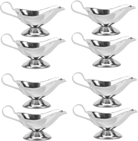 VOSAREA 8pcs Milk Creamer Jug for Cafes Multi-use Sauce Dispenser Easy Clean Surface