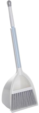 ANDRESLAD Petit Balai Et Pelle à Poussière Blanc pour Garçon Fille Kit De Nettoyage Jouet pour Garçons Et Filles Brosse Et Pelle Empilables pour Jeux De Rôle Et Bricolage Maison