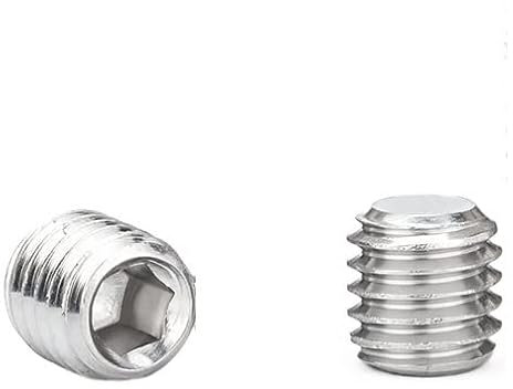 10/50pcs vis à six pans creux à tête plate M2-M12 vis sans tête en acier inoxydable vis de réglage sans tête(4mm,M3(50PCS))