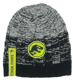 Jurassic World Mütze Kinder | Beanie | kleine Geschenke für Jungen | Winter-Mütze | Strickmütze | Haube | Dinosaurier | Dino