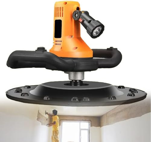 SXYKXYDL Ponceuse Murale électrique Machine de Polissage de lissage de Mur Multifonction Truelle à béton à Vitesse Variable 80-200 TR/Min avec Tige de mélange et papiers de Verre