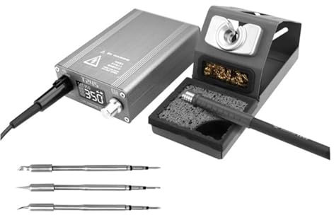 STRAFBRG Station De Soudage Professionnelle T245 T210 T115, for Le Soudage/120-450C/Station De Soudage for La Réparation De Téléphones, Soudage,ContrôLe PréCis De La TempéRature(T245 3tip)