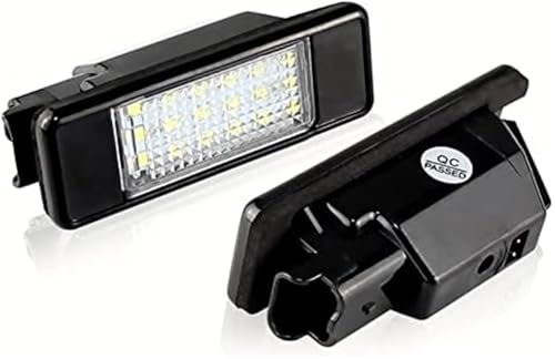 XEBRAD 2 pezzi luce targa numero lampada bianca, for Peugeot, 207 2004-2012 307 2001-2008 308 2007-2013 3008 5D Crossover 08-12 luce targa auto