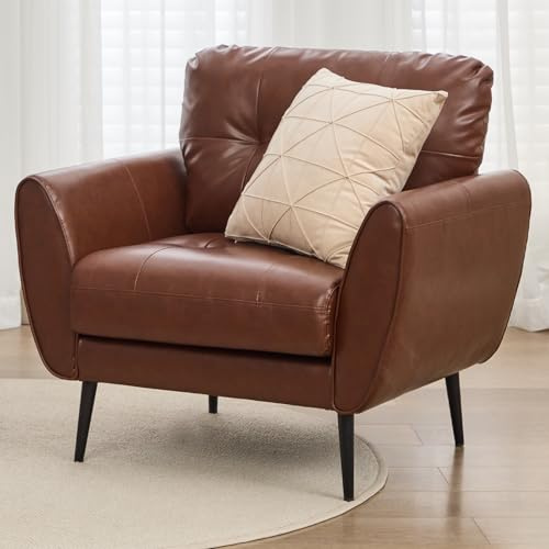 GRAVFORCE Sessel Wohnzimmer Ohrensessel Sessel mit Armlehnen Bequem und Modern Lesesessel Loungesessel Prägunoserie Einzelsofa