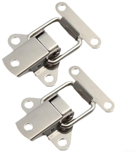 Loquet à bascule en acier inoxydable à ressort pour une utilisation solide et sûre sur les armoires (1 pièce)