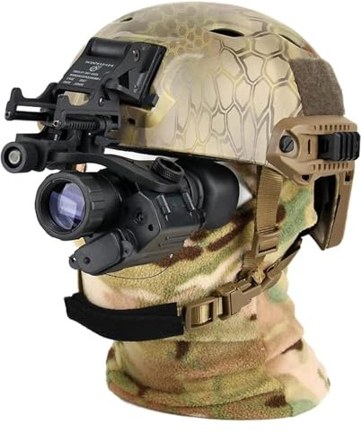 Gafas monoculares de visión nocturna de grado militar digital PVS-14, dispositivo montado en la cabeza, telescopio de visión nocturna IR para caza, transparente, blanco, negro