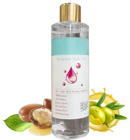 WJnflQN Huile après-douche pour le corps - 200 ml - Huile corporelle naturelle éclaircissante et hydratante - Soin corporel naturel pour la nuit sensible - Pour homme, femme, fille