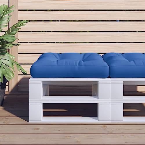 Frdhee Sitzauflagen,Palettenkissen Blau 58x58x10 cm Stoff,Computerstuhlkissen für Balkonstühle, Gartenstuhl, Bänke