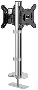 Novus Dahle 910+1159+000 Monitorhalterung, Metall, silber, 10 x 10 x 35 cm