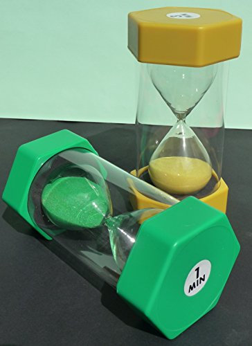2 STÜCK Maxi Sanduhren 16cm HÖHE 1 + 3 Minuten in Kindergarten QUALITÄT
