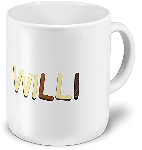 digital print XXL Riesen-Tasse mit Namen „Willi“ - Jumbotasse mit Design Schokolade - Namens-Tasse, Kaffeebecher, Becher, Mug