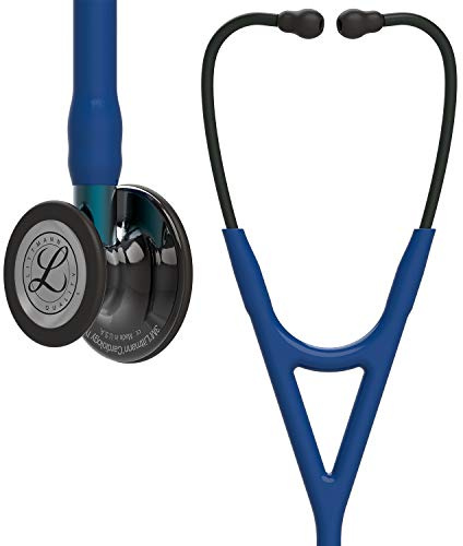 Littmann Cardiology IV Stetoskop, 6202, Marinblå Slang | Högpolerat rökfärgat bröststycke, blått skaft, svart bygel. För läkare och läkarstudenter