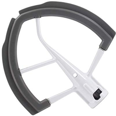 Flex Edge Beater for Kitchen Aid Mixer 6 Quart Bowl-Lift Stand Mixer Bowls, 6 QT Flat Edge Beater with Flexible Silicone Edges Bowl Scraper