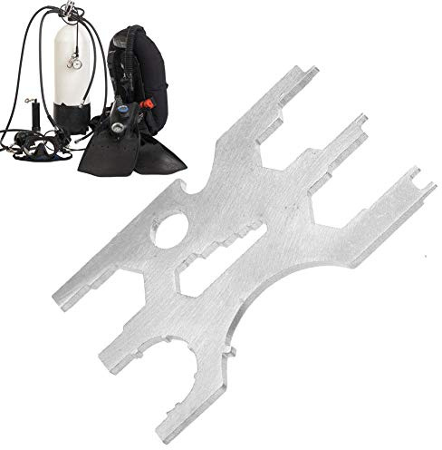 Keenso Tauchen Multi Tool, Edelstahl Tauchen Multi Tool Atemregler Kreditkarte Kits Reparatur Ausrüstung Tauchen Wassersport