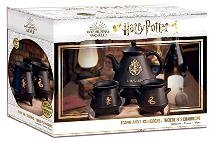 ABYSSE Harry Potter Teekanne mit Hogwarts-Kessel-Set