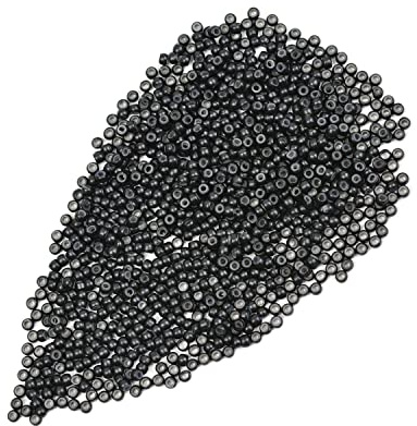 200 Stück 3,0 mm Nanoringe mit Silikon Nano Ringe Microing Links für Extensions Haarverlängerungen（Schwarz）