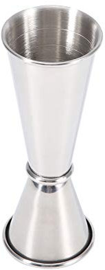 Barra Jigger de Acero Inoxidable, Taza Medidora de Cóctel, Taza Medidora de Doble Cabezal con Escala para Bar, Fiesta, Vino, Cóctel, 60ml