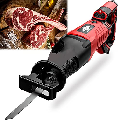 Diumy Sierra Carnicero Profesional Sierra Eléctrica para Huesos para Cortar Carne Congelada y Jamón, Cortador de Huesos Eléctrico con Motor de Cobre Puro, Tarifa Ajustable (wj180)
