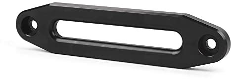 10 inch Aluminum Fairlead Synthetic Winch,Winch Fairlead Load Capacity 8000-15000 LBs for ATV/UTV Rope Cable (black)