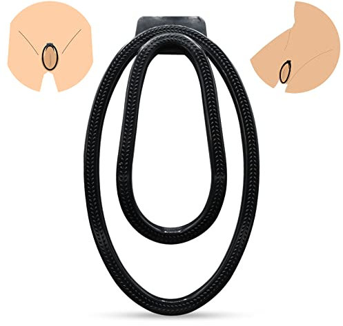 BDSMJOY Chastity Clip Sissy Penis Cage Male Trainer, Cock Cage Male Chastity Case, Lightweight Chastity Device Penis Cages (Black, L)