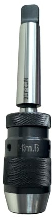 ATNVIDSG Keyless Drill Chuck MT3 Morse Taper Mount,Lathe Milling and Drilling Machine 3-Jaw for Portable Drills,Bench Drills,Milling Machines,Lathes,Etc.Adjustable 1/32-1/2 (1mm-13mm)