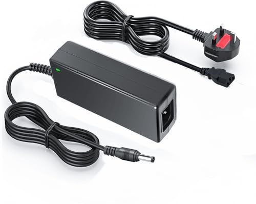 DC 19V Power Supply Adapter for AOC 22B2H 27B2A 27B2H 27B1H 27V3H U27V4E 24B1H E2280SWHN KOORUI 27E6QC HP 24mh 24m 24fh 23es 22f 27f 32f Philips 27E1 Gaming Monitor Display Charger UK Power Cord Cable