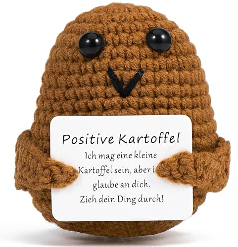 XBOCMY Pocket Hug Positive Kartoffel, Handgemachte Kartoffel Glücksbringer, Geschenke für Frauen, Mutmacher Geschenk, Gute Besserung Geschenk, adventskalender füllung