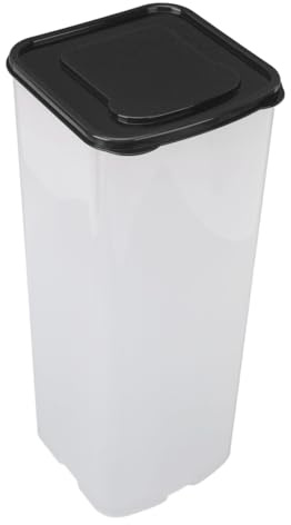 TOPINCN Bread Container Kitchen Countertop Plastic Loaf Bread Box Storage for Homemade BreadBread Dispenser Airtight Breadbox Containers Bread Keeper with Lid (Both Black)