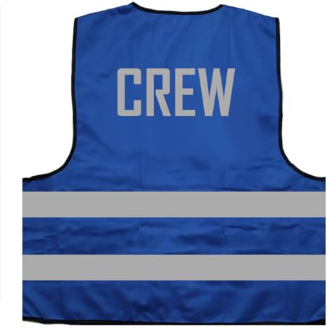 Crew Warnweste BZW. Signalweste mit reflektierendem Aufdruck ID: 739