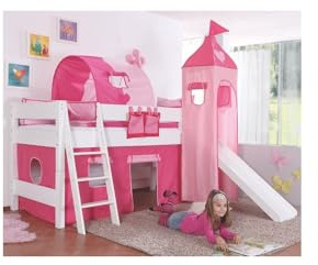 Befara Cama Alta con TOBOGAN Y Torre Casandra - Castillo