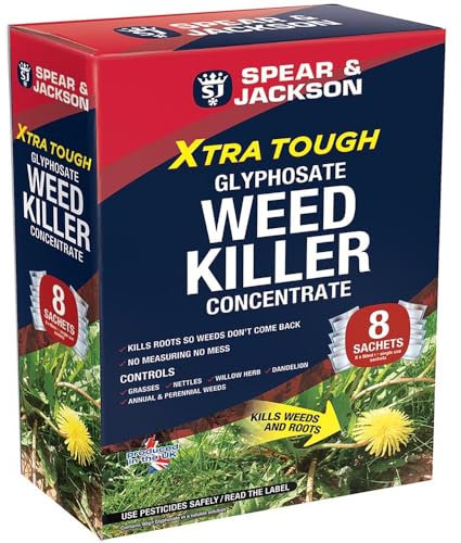 8pk Glyphosate Weed Killer - Kills Moss and Weeds - Greens, Thickens and Strengthens Turf
